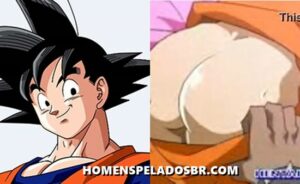 Dragon Ball Gay: Goku dando o cu