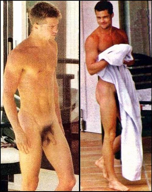 Fotos do ator famoso Brad Pitt pelado