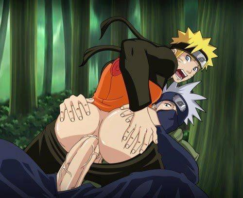 Naruto dando o cu para o amigo big dotado Sasuke - Desenho gay