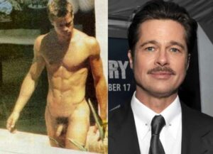 Fotos de Brad Pitt nu mostrando o pênis