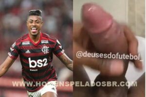 Bruno Henrique jogador Flamengo batendo punheta