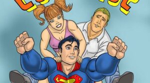 Sexo entre Superboy e um homem e uma mulher