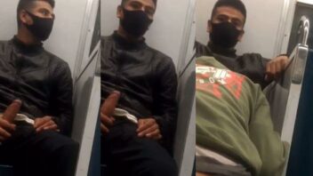 Mamando a rola do moleque heterossexual no metrô