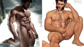 Fotos de Wolverine pelado mostrando a rola grande