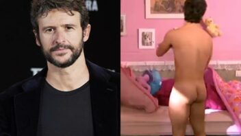 Vídeo do ator Diego Martín pelado mostrando a bunda