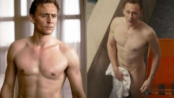 Ator Tom Hiddleston pelado em nu frontal