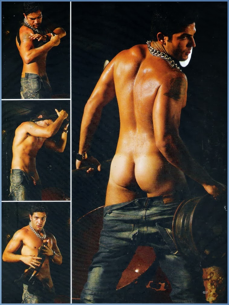 Fotos do ator Cláudio Andrade nu na G Magazine - Homens Pelados BR