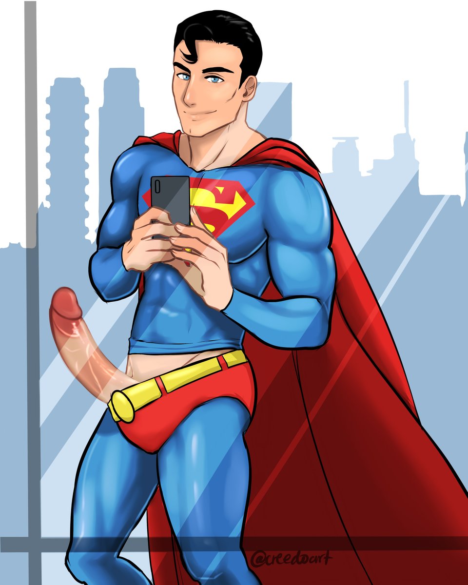 Fotos do herói Superman pelado em cartoon.