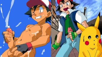 Pokémon Gay - Ash Ketchum pelado em fotos