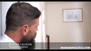 Bearded mormon gay guys engage in hardco