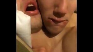 Gay real.straight friends love sex in bed