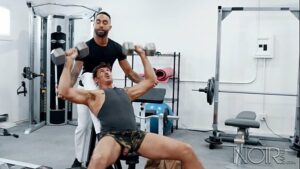 Gay video between muscled males