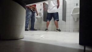Gordo gay no banheiro