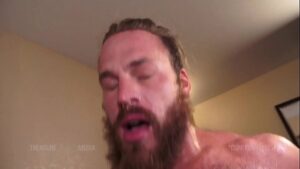 Hot gay bearded muscle porn star