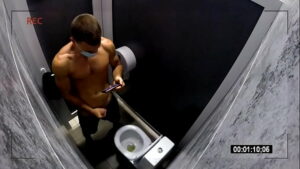 Public toilet spy cam chub gay