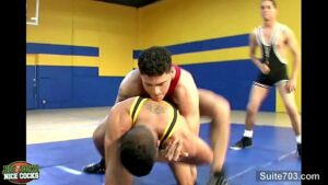 Roommates at their favorite sport gay porn
