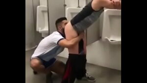 Sex gay bathroom public
