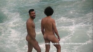 Gay couple beach naked