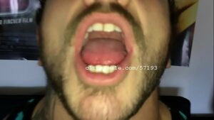 Gay man long tongue