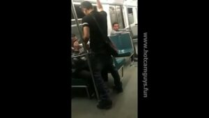 Gay porn in train