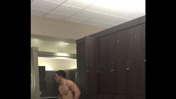 Gym boner shower gay amateur