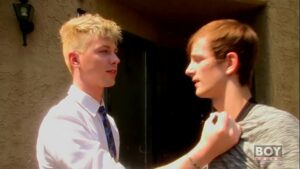 Handsome blond gay fuck
