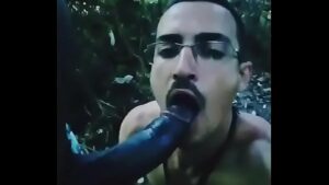 Interracial gay black cock blowjob