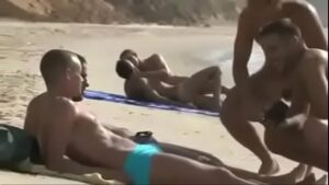 Male naked gay beach flirting