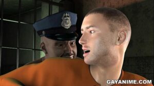 Policial gay gordinho