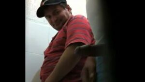 Video gay toilet public spy