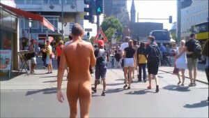 Walking around naked gay porn