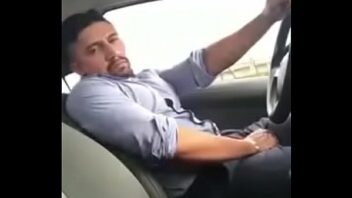 Gay porn exibitionist in car