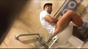 Male bathroom gay videos