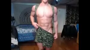 Muscle gay military photo