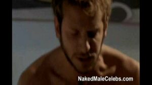 Naked gay male boxing