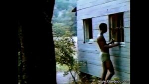 Vintage gay bareback sex video