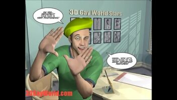 Cartoon gay herois