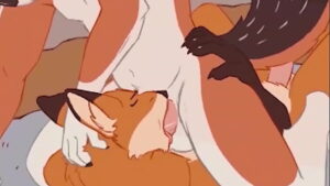 Gay furry fox liquir anal penetration