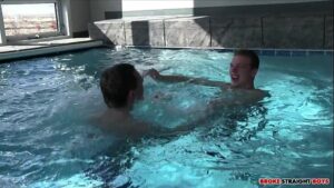 Gay latin pool video