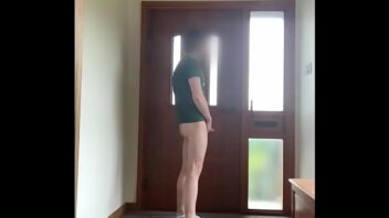 Gay naked for delivery guy