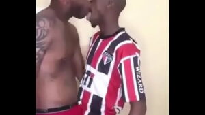 Kiss with black people gay gif