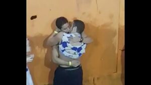 Kissing gay near wife