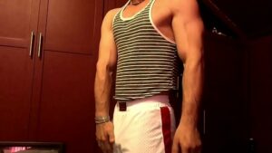Muscle worship gay porn flex