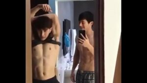 Perfect abs sexy gay video