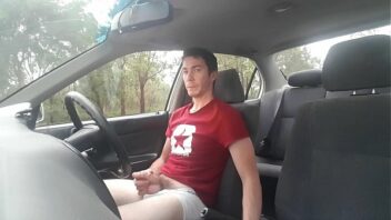 Pornhub gay jerk off in car