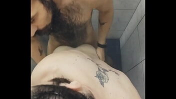 Shower naked gay hairy