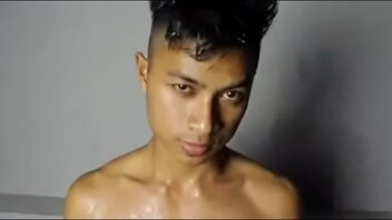 Teen gay asian slave cry