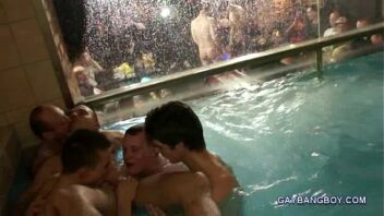 Video gay twitter pool party