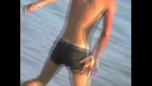 2 gay romantic beach porno