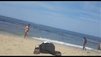 Beach public gay porn